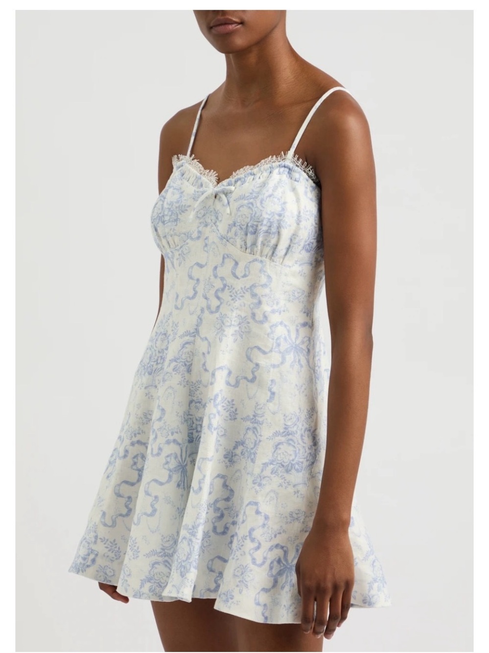 Loveshackfancy linen mini dress